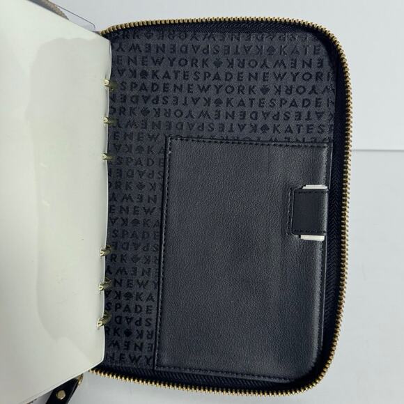 Kate Spade Leather zip around personal organizer Blue floral - NWOT! - Picture 4 of 9
